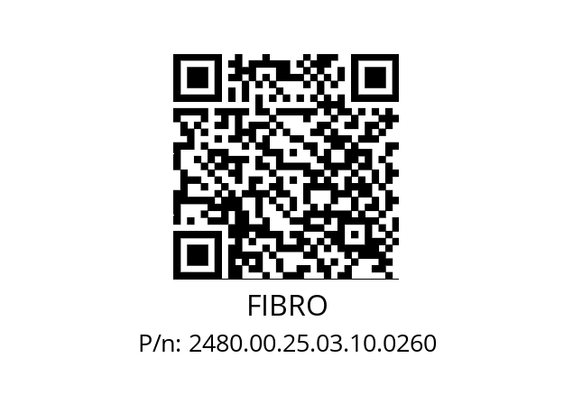   FIBRO 2480.00.25.03.10.0260