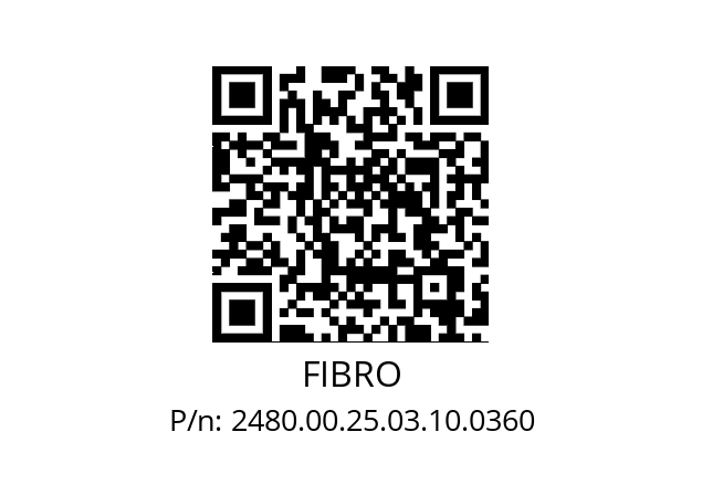   FIBRO 2480.00.25.03.10.0360