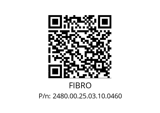   FIBRO 2480.00.25.03.10.0460