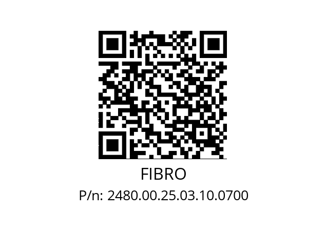   FIBRO 2480.00.25.03.10.0700