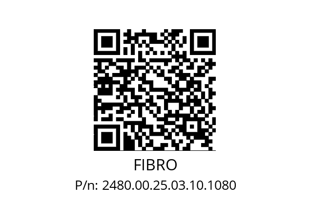   FIBRO 2480.00.25.03.10.1080