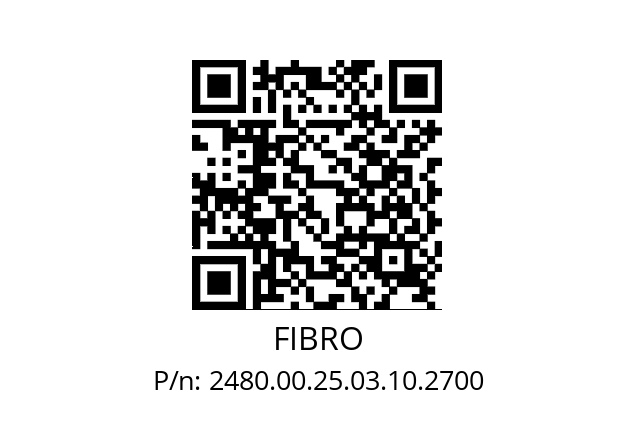   FIBRO 2480.00.25.03.10.2700