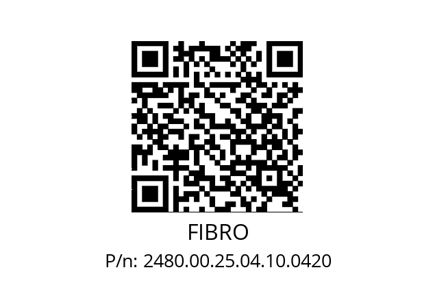   FIBRO 2480.00.25.04.10.0420