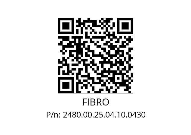   FIBRO 2480.00.25.04.10.0430