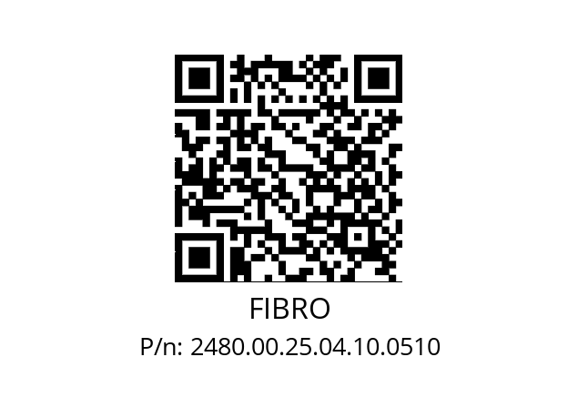   FIBRO 2480.00.25.04.10.0510