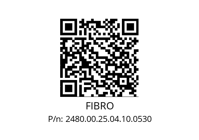   FIBRO 2480.00.25.04.10.0530