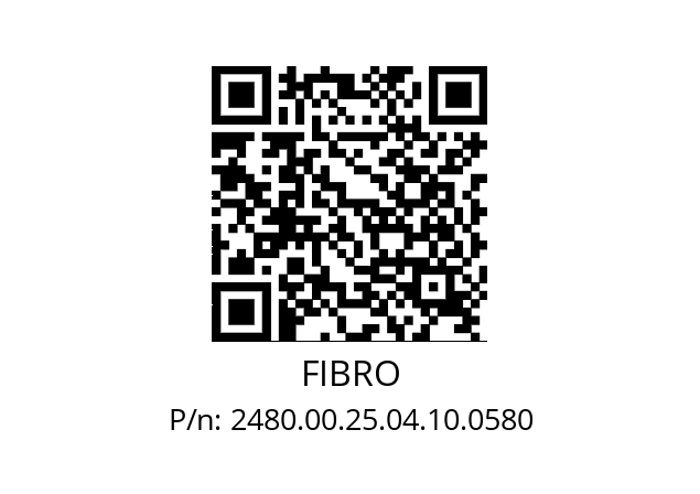   FIBRO 2480.00.25.04.10.0580