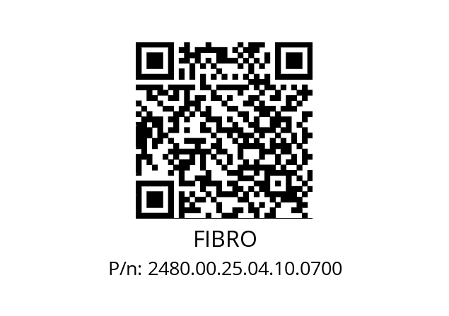   FIBRO 2480.00.25.04.10.0700