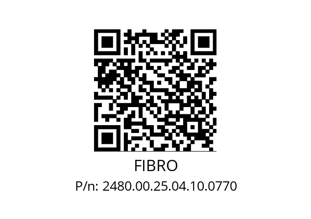   FIBRO 2480.00.25.04.10.0770