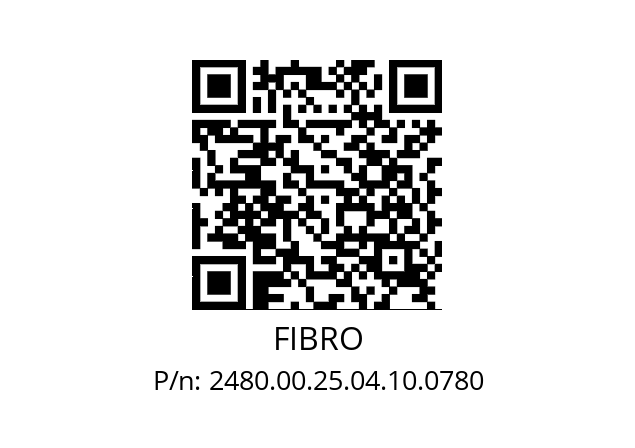   FIBRO 2480.00.25.04.10.0780