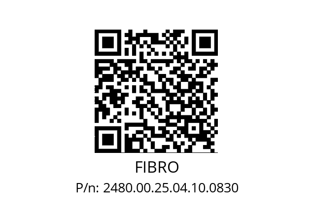   FIBRO 2480.00.25.04.10.0830