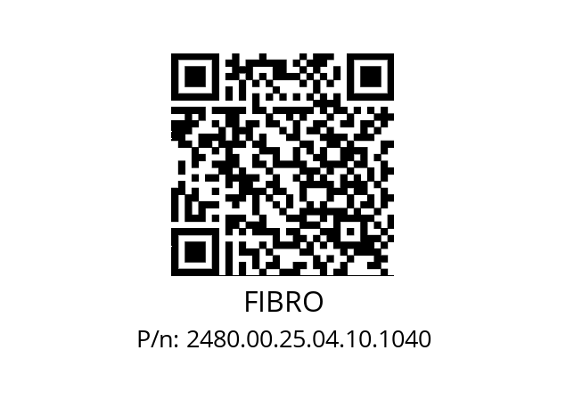   FIBRO 2480.00.25.04.10.1040