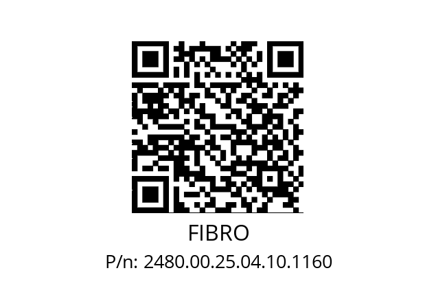   FIBRO 2480.00.25.04.10.1160