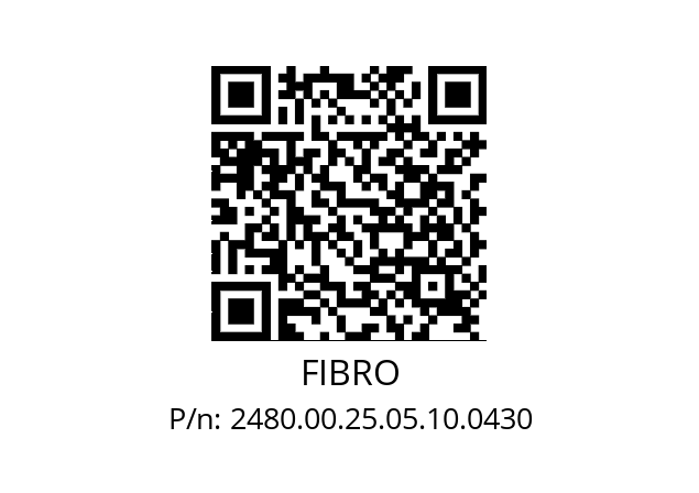   FIBRO 2480.00.25.05.10.0430