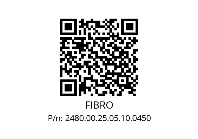   FIBRO 2480.00.25.05.10.0450