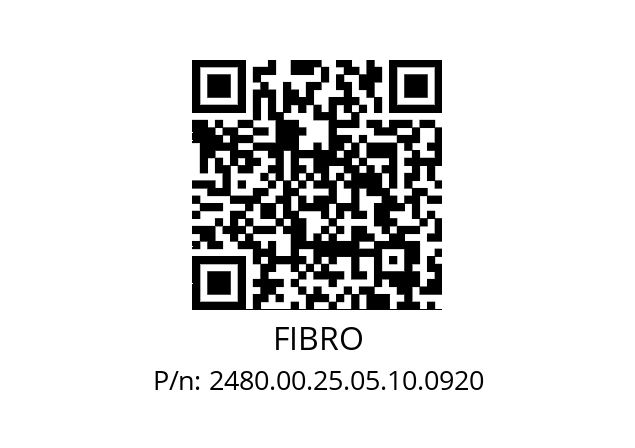   FIBRO 2480.00.25.05.10.0920