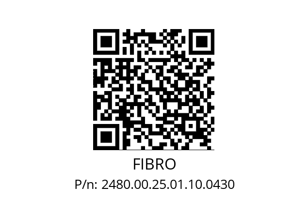   FIBRO 2480.00.25.01.10.0430