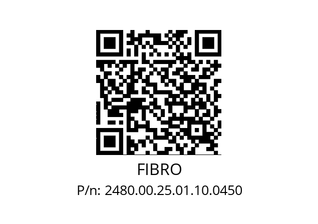   FIBRO 2480.00.25.01.10.0450