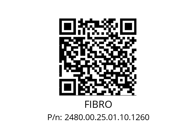   FIBRO 2480.00.25.01.10.1260