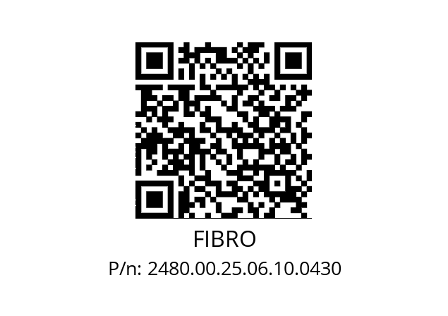   FIBRO 2480.00.25.06.10.0430