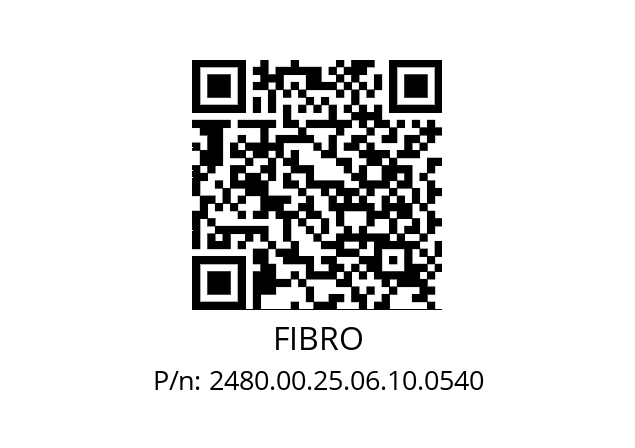   FIBRO 2480.00.25.06.10.0540