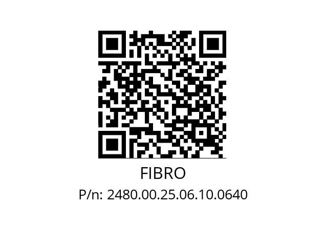   FIBRO 2480.00.25.06.10.0640