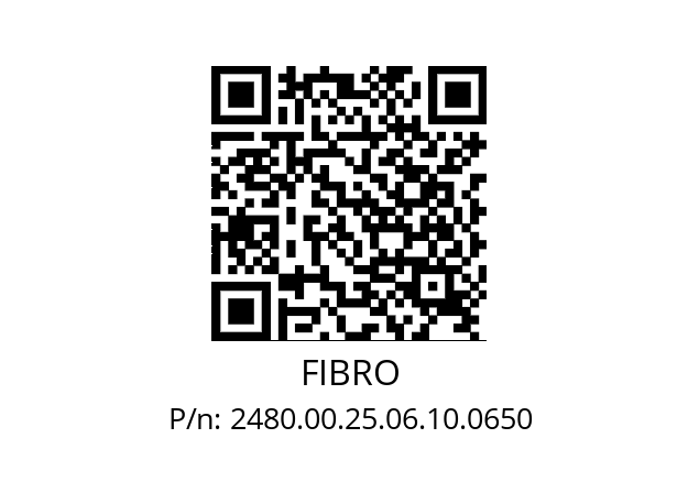   FIBRO 2480.00.25.06.10.0650