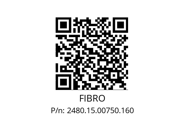   FIBRO 2480.15.00750.160