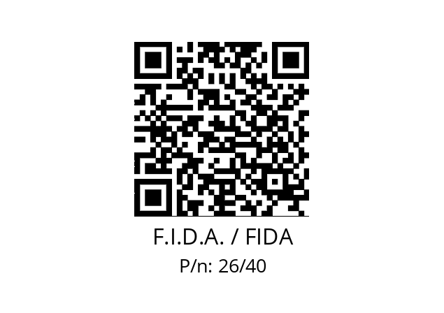   F.I.D.A. / FIDA 26/40