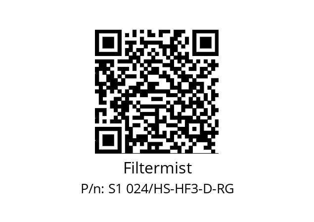   Filtermist S1 024/HS-HF3-D-RG