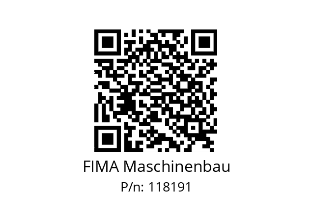   FIMA Maschinenbau 118191