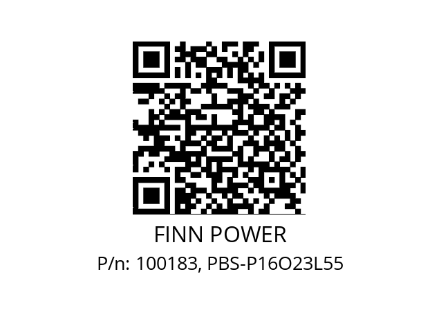   FINN POWER 100183, PBS-P16O23L55