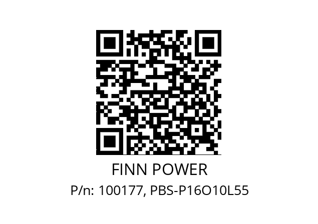   FINN POWER 100177, PBS-P16O10L55