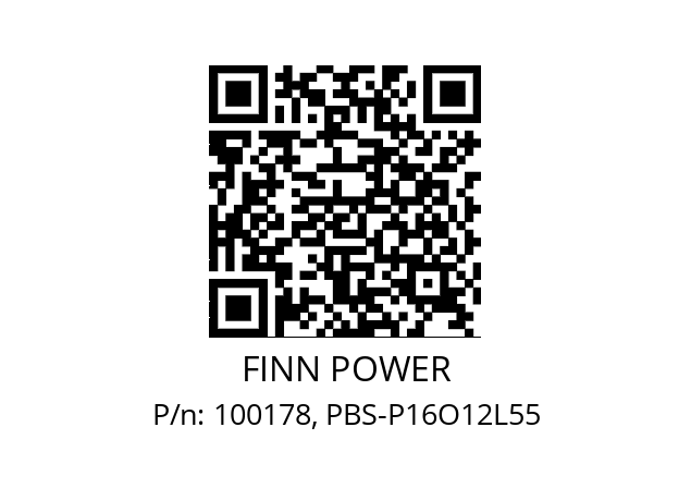   FINN POWER 100178, PBS-P16O12L55