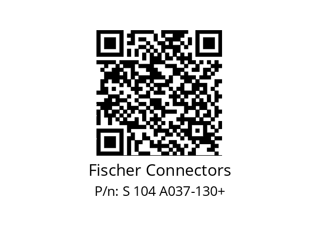   Fischer Connectors S 104 A037-130+