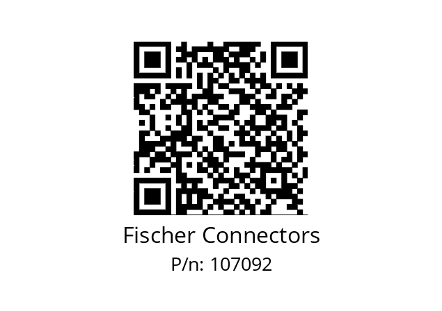   Fischer Connectors 107092