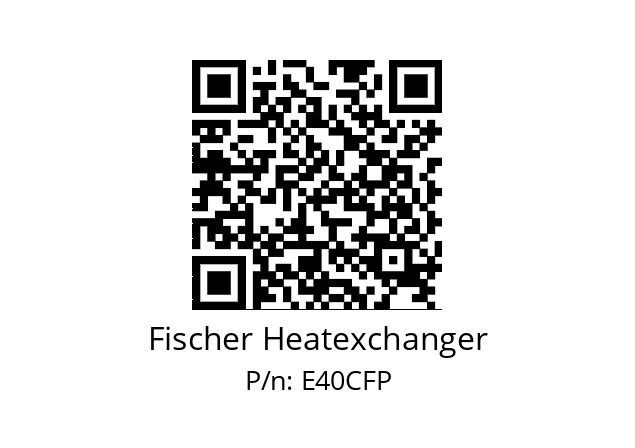   Fischer Heatexchanger E40CFP