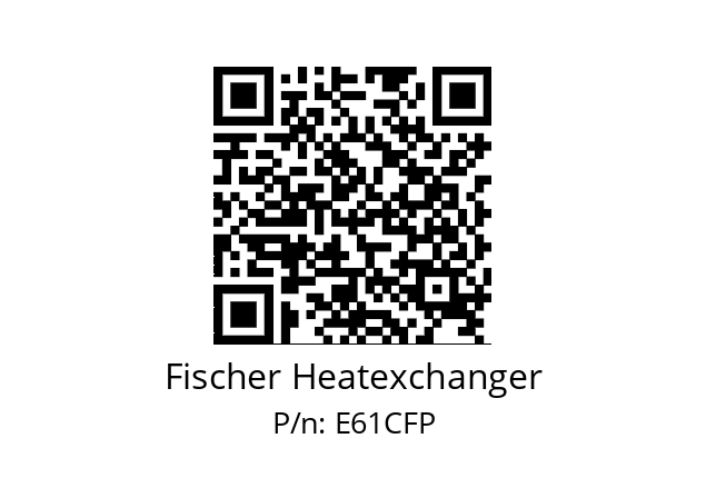   Fischer Heatexchanger E61CFP