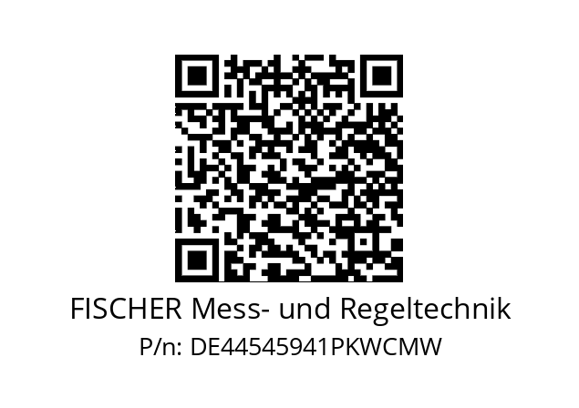   FISCHER Mess- und Regeltechnik DE44545941PKWCMW