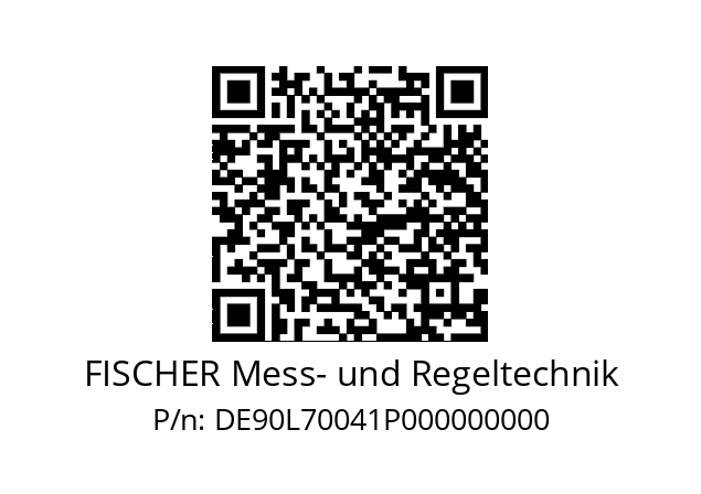   FISCHER Mess- und Regeltechnik DE90L70041P000000000