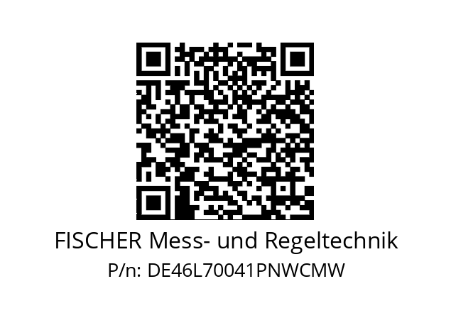   FISCHER Mess- und Regeltechnik DE46L70041PNWCMW