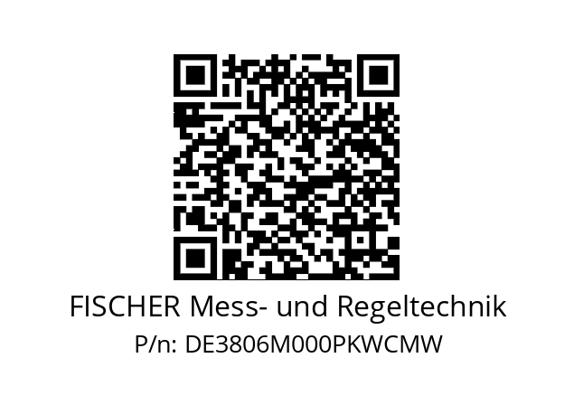   FISCHER Mess- und Regeltechnik DE3806M000PKWCMW