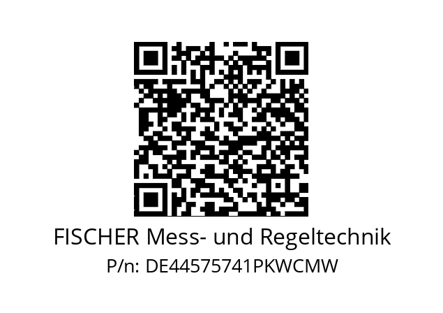   FISCHER Mess- und Regeltechnik DE44575741PKWCMW