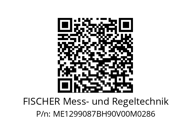   FISCHER Mess- und Regeltechnik ME1299087BH90V00M0286