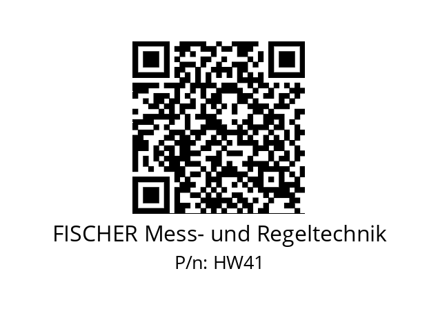   FISCHER Mess- und Regeltechnik HW41