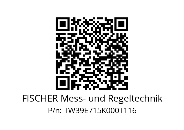   FISCHER Mess- und Regeltechnik TW39E715K000T116