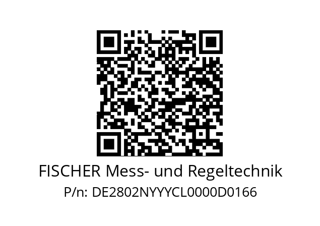   FISCHER Mess- und Regeltechnik DE2802NYYYCL0000D0166