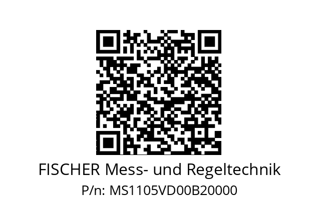   FISCHER Mess- und Regeltechnik MS1105VD00B20000