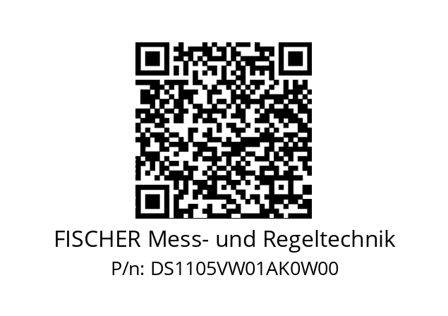   FISCHER Mess- und Regeltechnik DS1105VW01AK0W00