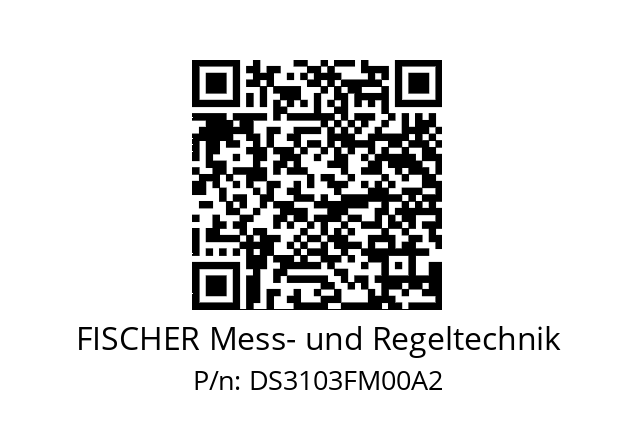   FISCHER Mess- und Regeltechnik DS3103FM00A2